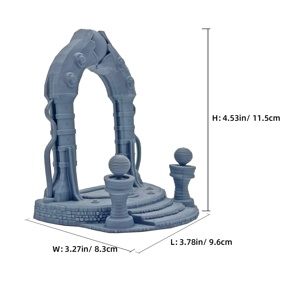 Oude Portal Miniatuur Terrein voor Tafelblad Gaming/D&D/RPG Terrein Landschap Gesneden Steenportaal