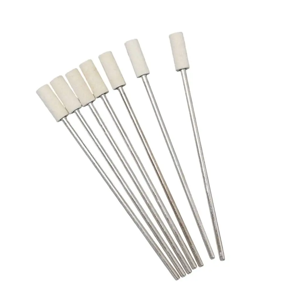 Jewelry Polishing White, Silver Rotary Tools Accessories Felt Polishing Wheels For Rotary Tools Grinding Wheels