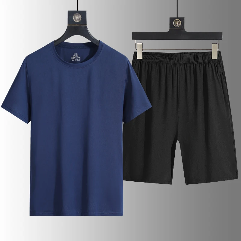 Shirts + Shorts 2024 Sommer neuen Stil Mode Sportswear Herren Casual Sets männliche Mode Shorts und Hemden Männer in voller Größe M-5XL