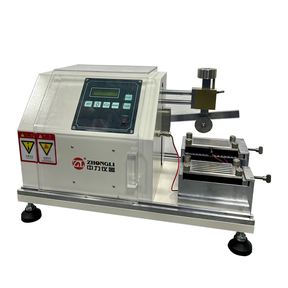 ISO20344 Gloves Cutting Machine Shoes Leather Cut Resistance Tester