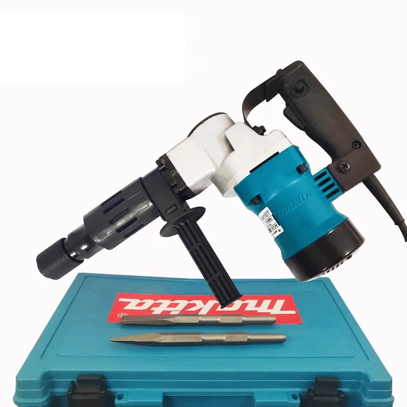 HM0810 Electric Hammer - High-power Industrial-grade Handheld Slotting Tool for Wall Chiseling, Stone Crushing and Hole Drilling