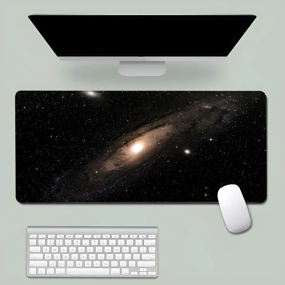 universe Mouse Pad LargeDesk Protector Mat PU Leather Mouse Pad Desktop Keyboard Desk Pad  PC Accessories