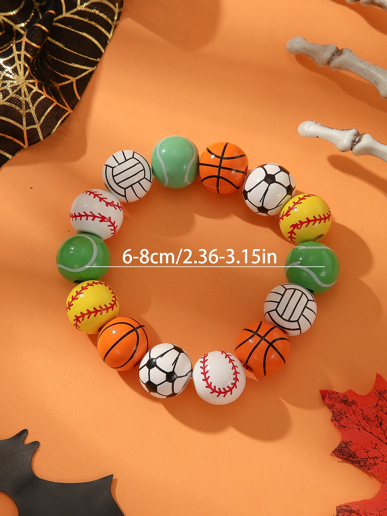 CHENGXUN Ball Bracelets Basketball Baseball Soccer Bracelets Versatile Ball Sports Bracelets Gifts for Sports Enthusiasts