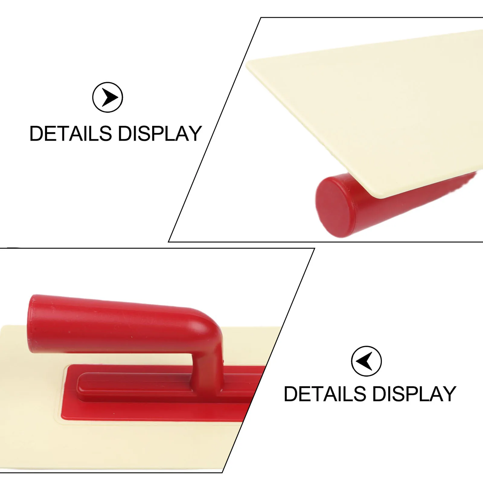 1Pc ABS Plastic Putty Knives With Red Handle 120x176mm Spackle Scraper For Home Renovation And Tile Work Home Decoration Tools