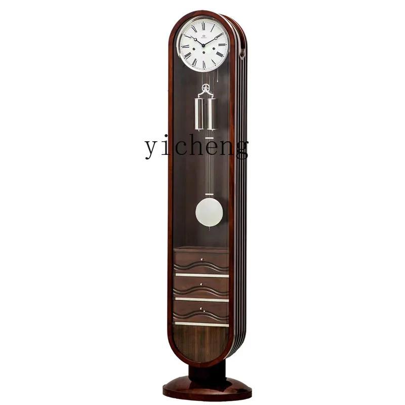 

ZC Fashion the Grandfather Clock Living Room European Clock Minimalist Light Luxury Vertical Machinery Pendulum Clock