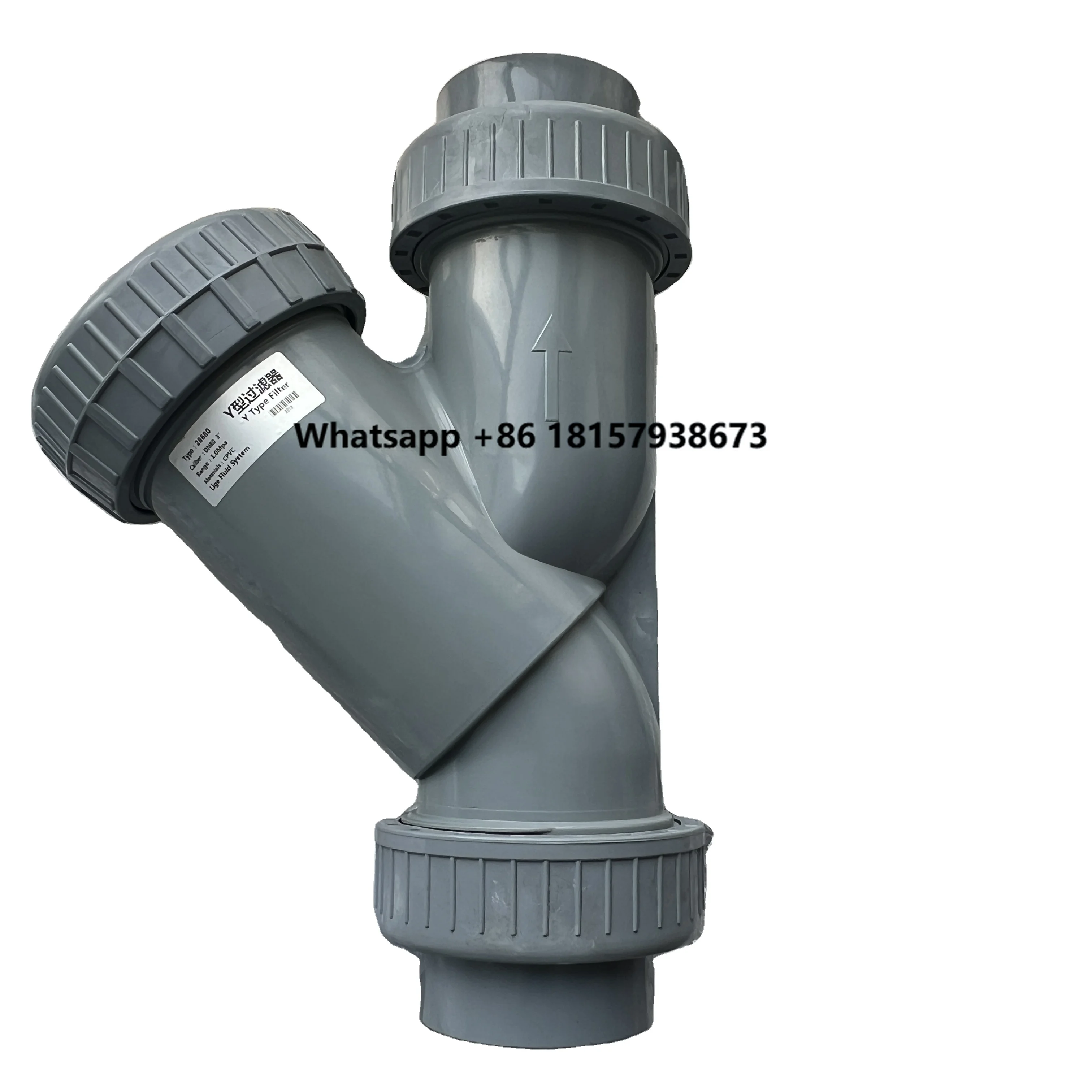 

High Pressure Direct Supply Y-Type Filter Flange Connection Smooth Surface CPVC Pipe Valve with Box Packing