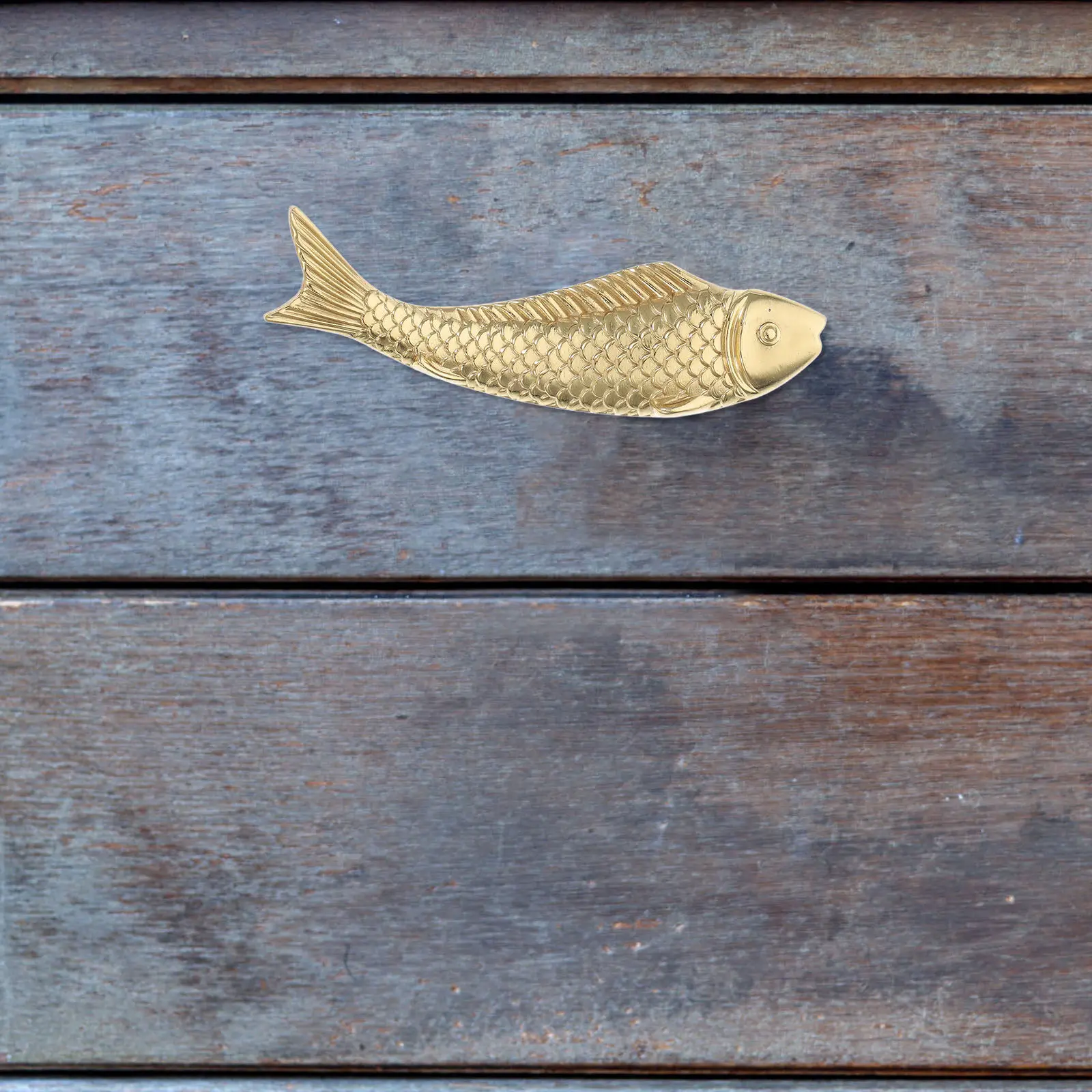 Fish Brass Handle Decorative For For Bedroom Wardrobe Home Decor Cabinet Handles Unique Animal Design Drawer Pulls