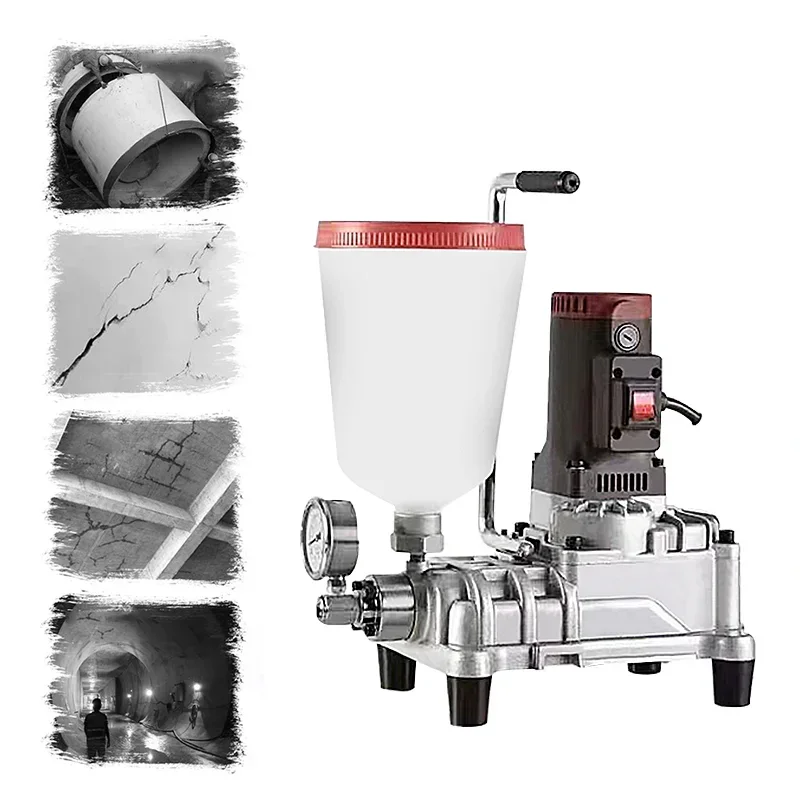 

#2800W Epoxy Injection Pump Waterproof Grouting Machine Piston Pump Adjustable High Pressure Grouting PU Pump Cement Provided
