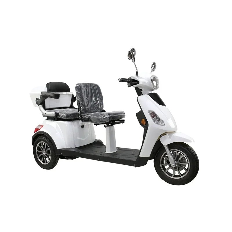 Passenger 500w 800W three wheel electric scooter with two seat EEC approval