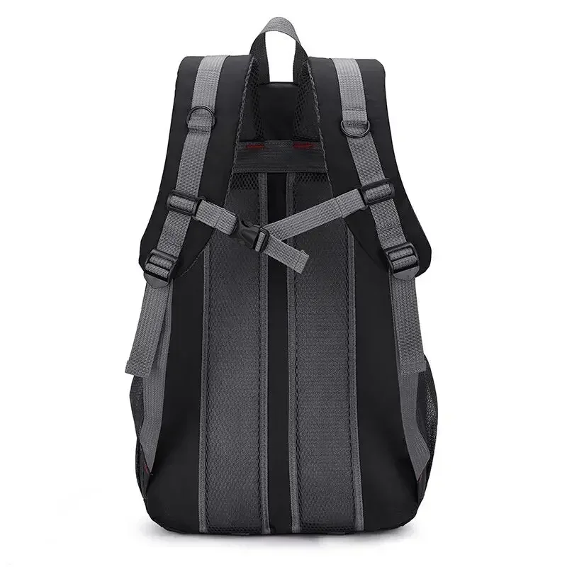 Mochila de viagem de nylon impermeável para homens, bolsa casual ao ar livre para senhoras, caminhadas, camping, montanhismo, bolsa esportiva