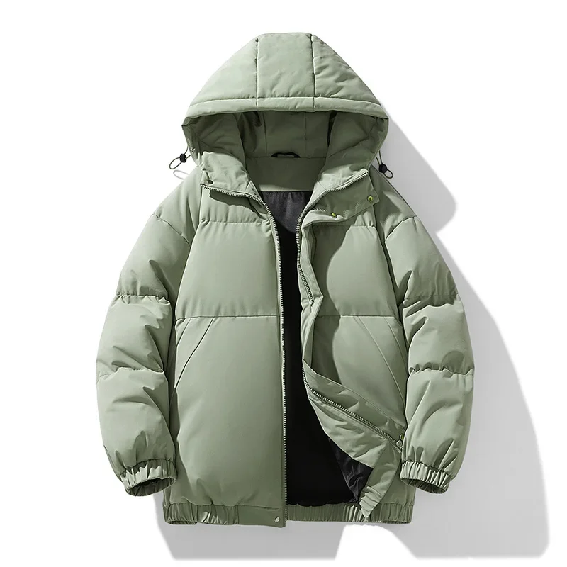 

Зимние парки, ветрозащитная мужская одежда с капюшоном, утепленный хлопок, Roupas Masculinas, модный повседневный стиль, высокое качество