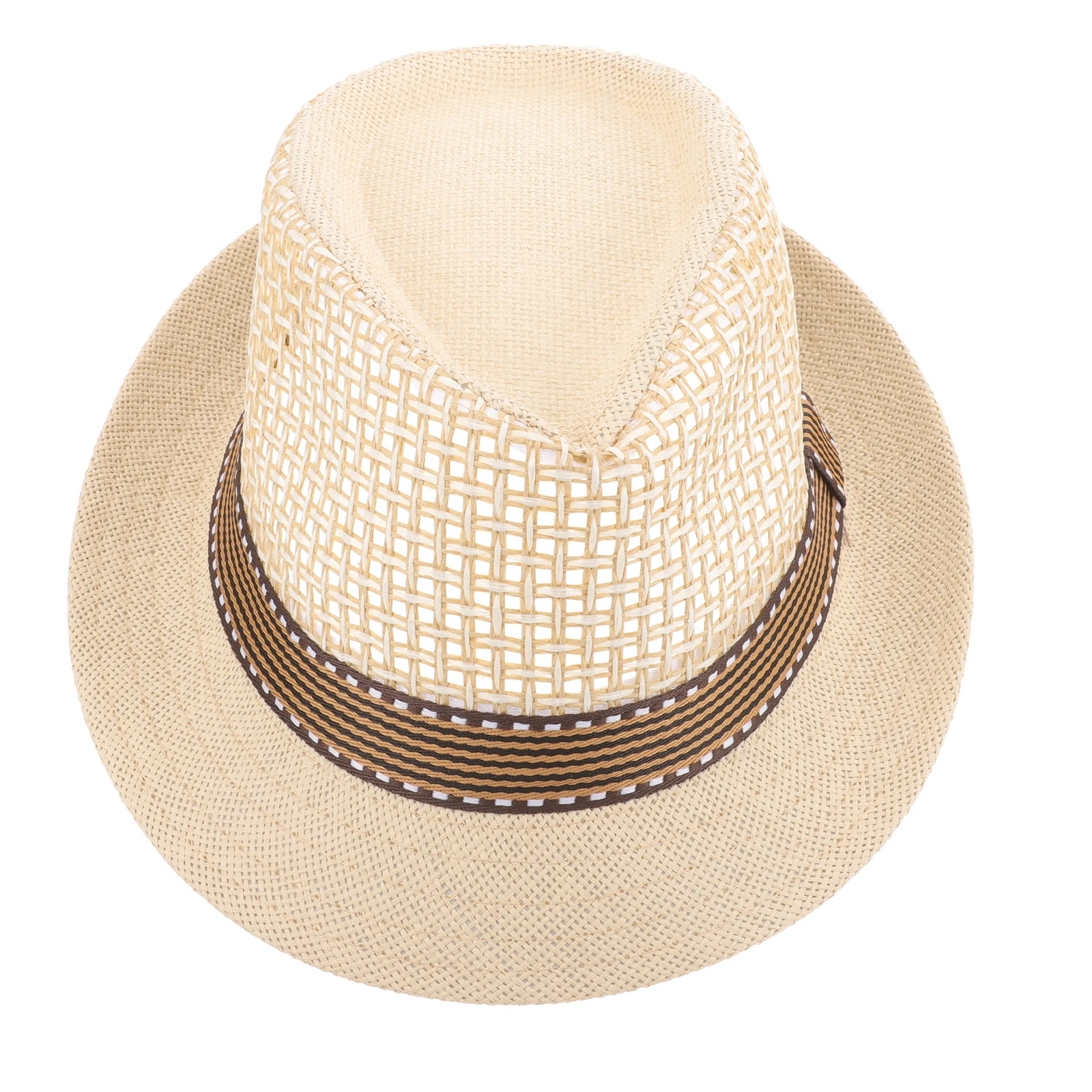 

Breathable Cool Straw Sun Beach Bucket Hat for Men Women Lightweight Foldable Summer Cowboy Hat Outdoor Travel Party Accessory