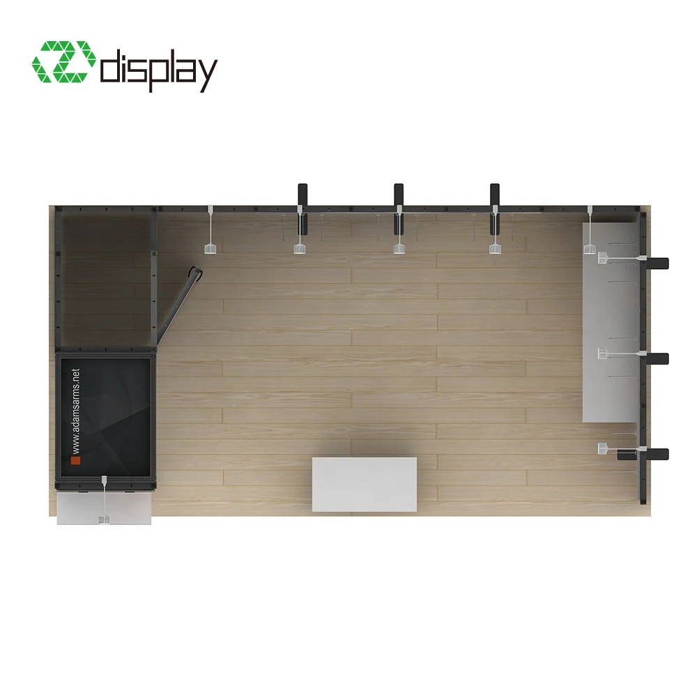 Stand per esposizione pubblicitaria cosmetica con progettazione grafica popolare da 3x6 m di Hangzhou