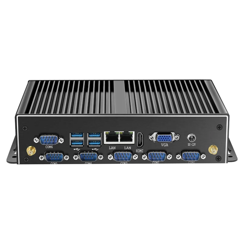 Inter I3-8145U I5-8257U Mini PC industriale Supporto computer Linux Pfsense con 4xUSB2.0 4xUSB3.0 6xRS485 1xHDMI Windows10 Ready