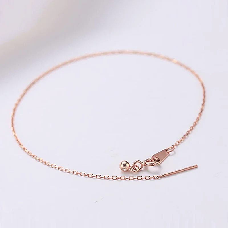 Minimalist Chain Anklet Bracelet Barefoot Jewelry 316L Stainless Steel Gold Color Enkelbandje Women Girl Beach Outdoor Party