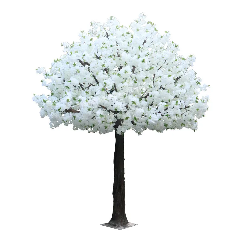 Simulation White Cherry Blossom Tree Valentine's Day Wedding Decoration Landscape Hotel Shopping Mall Scenic Landscape