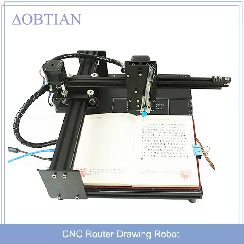 CNC เราเตอร์หุ่นยนต์วาดภาพนักเขียน XYZ plotter iDraw ชุดหุ่นยนต์เขียนด้วยมือโอโอเพนซอร์สสำหรับผู้สร้าง/geek A4พื้นที่ทำงาน