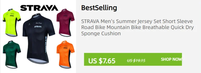 Strava Herren-Radsport-Outfit, Fahrrad-Shorts, Rennrad, Sport-Set, Mountainbike-Trikot, atmungsaktive Sommerkleidung, Pro-Uniform – Detail 3