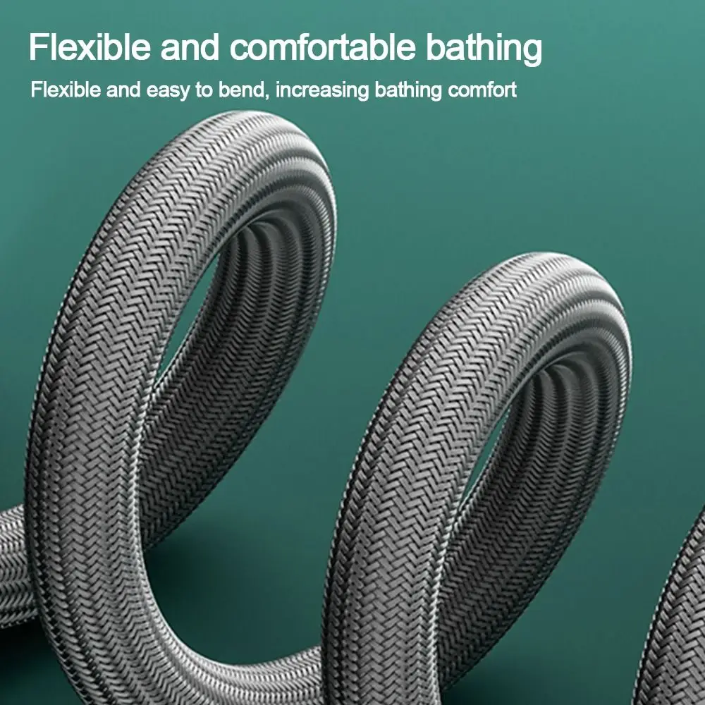 1.5/2 Meter Anti Winding Handheld Shower Hose GI/2 Universal Interface Shower Tube Flexible High Pressure Bath Shower Nylon Pipe