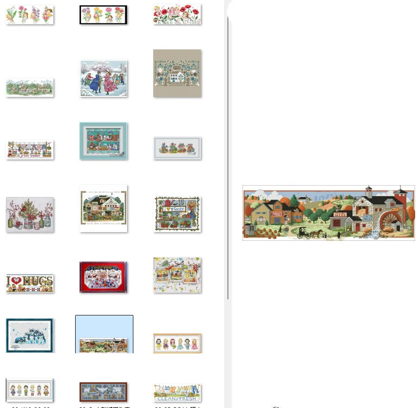 

Top Quality Lovely Counted Cross Stitch Kit Cross Stitch Set Cotton Embroidery Kits Dim 00298 Farm 43-34