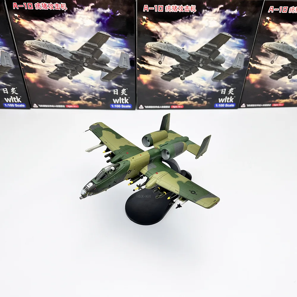 

Металлическая модель самолета A-10A Warthog в масштабе 1:100, камуфляжная окраска, военная авиация, коллекционная модель из сплава, подарок