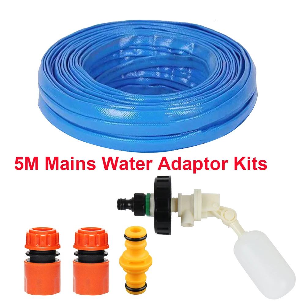 

Caravan Motorhome 5 M Mains Water Adaptor Kit For Aquaroll Superpitches Food Grade Water Pipe & Replace Adapter With Float Valve