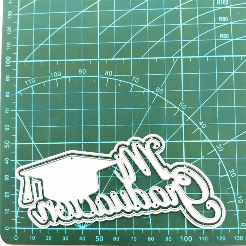 Molde corte para chapéu formatura, estênceis, bonés solteiro, cortes metal para álbum diy, decorações papel