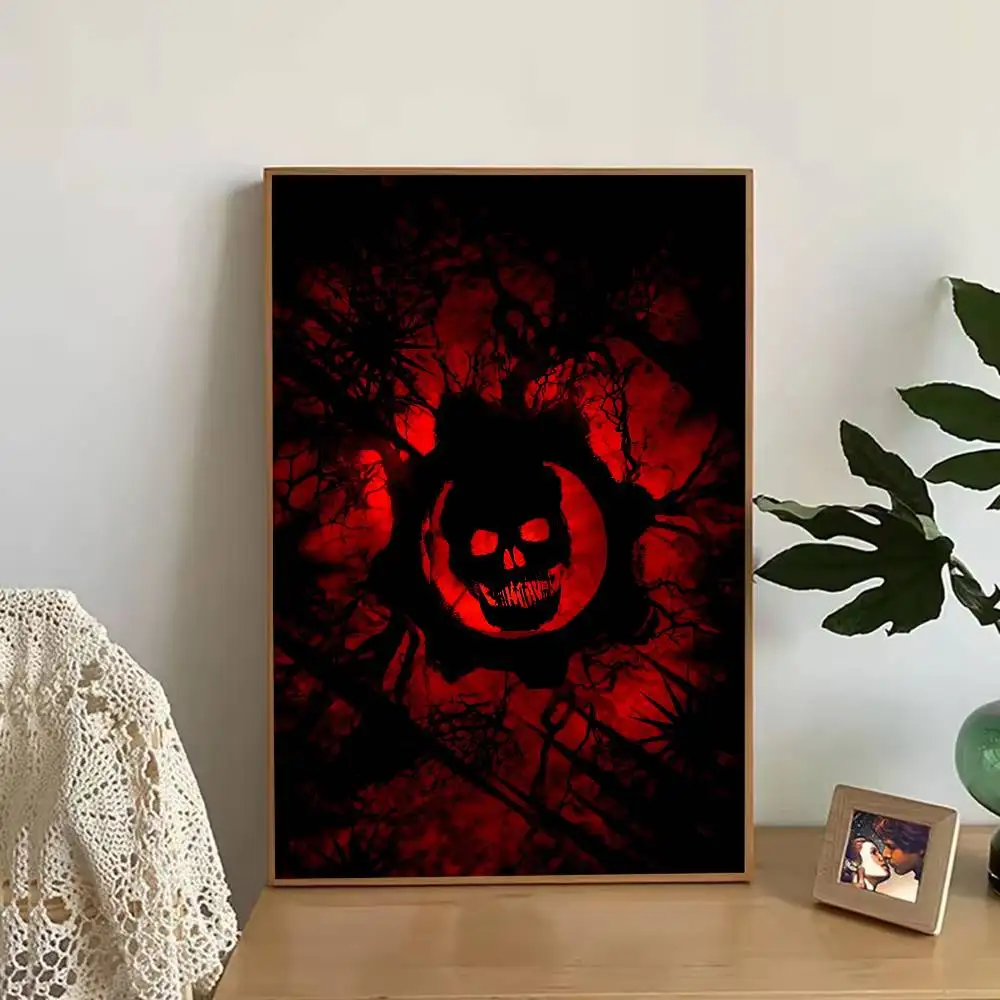 Game G-Gears of W-War Poster Retro Paper Sticker DIY Room Bar Cafe Aesthetic Art Wall