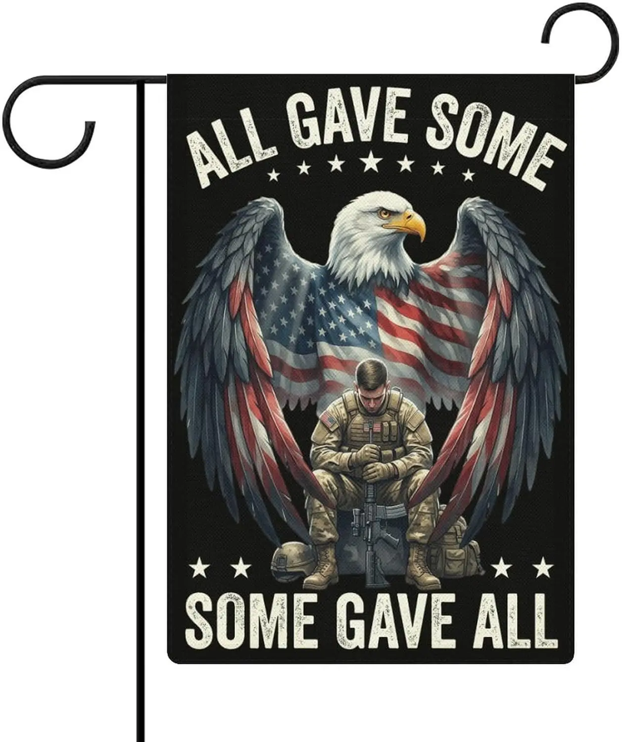 Memorial Day All Gave Some Some Gave All American Flag Eagle Garden Flags 12x18, Farmhouse Outdoor Double-Sided Flag for Law yyi