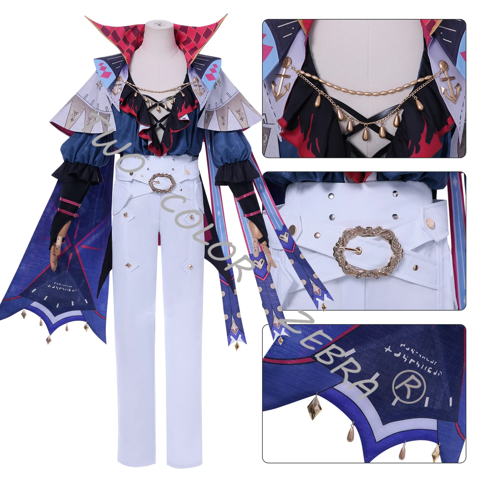 Game Wuthering Waves Brant Cosplay Costume Wig Hat Uniform Full Set Suit Carnival Halloween Comic Con Party Cos Outfit