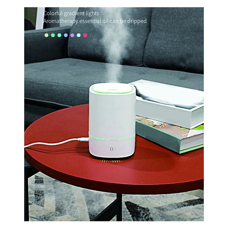 1 قطعة الناشر للمنزل ، المرطب للمكتب ، غرفة النوم أساسيات الروائح الناشرون بالموجات فوق الصوتية الأبيض ABS سيليكون المعادن