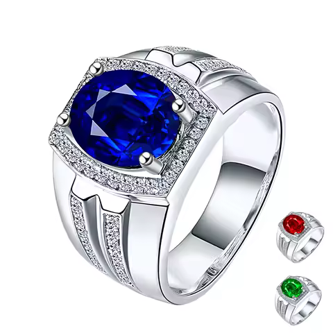 New 925 Sterling Silver Ring Shining gemstone Simplicity Fashion Exquisite For women Jewelry Wedding 18k White gold plated