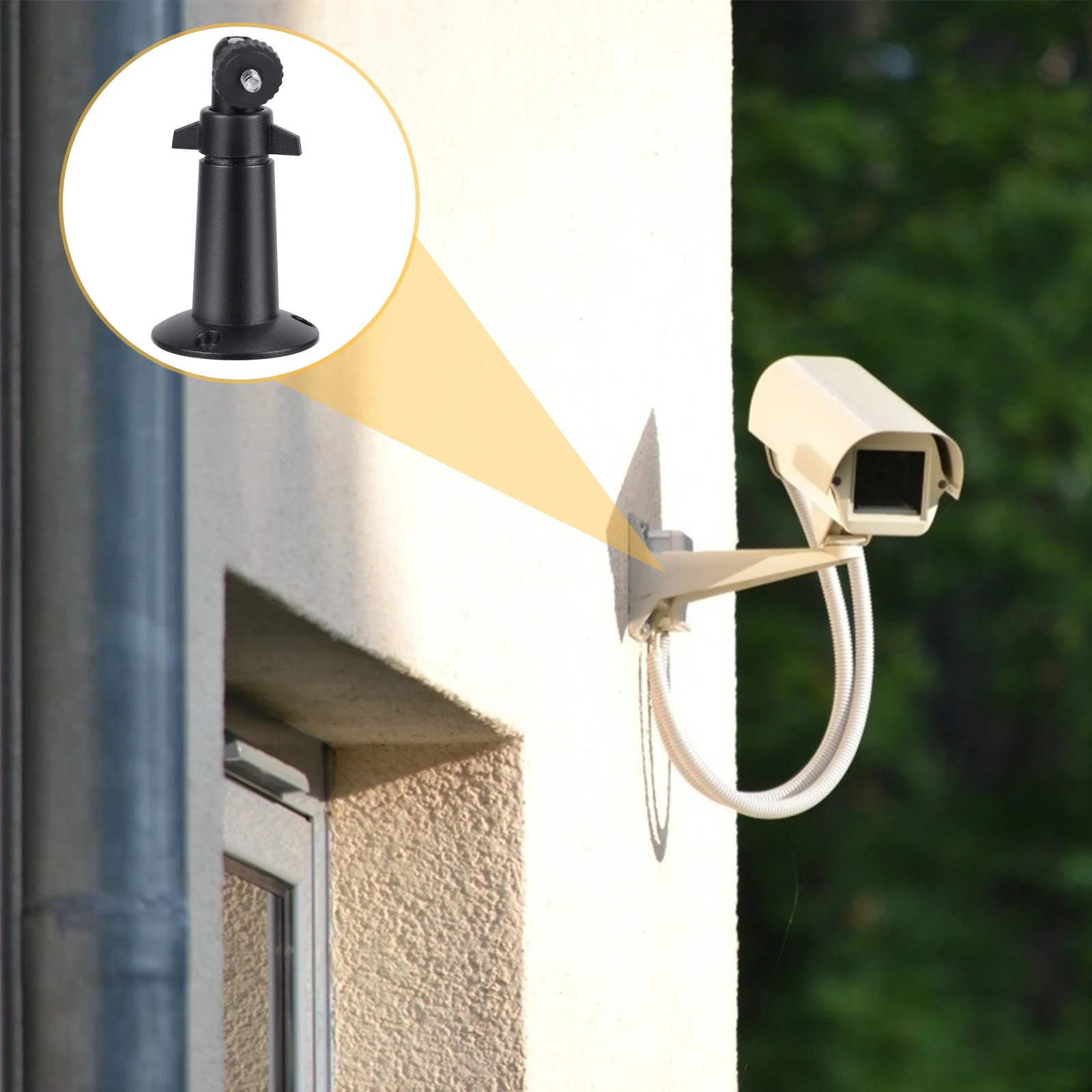 

2Pcs Security Camera Wall Mount Adjustable Tilt Swivel Lock Bracket for Ceiling Wall Indoor Outdoor Camera Mount Brackets