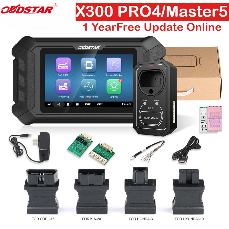 

OBDSTAR X300 PRO4 Key Programmer Key Master 5, полная версия, такая же функция Immo, как OBDSTAR X300 DP Plus, 1 год, бесплатное обновление
