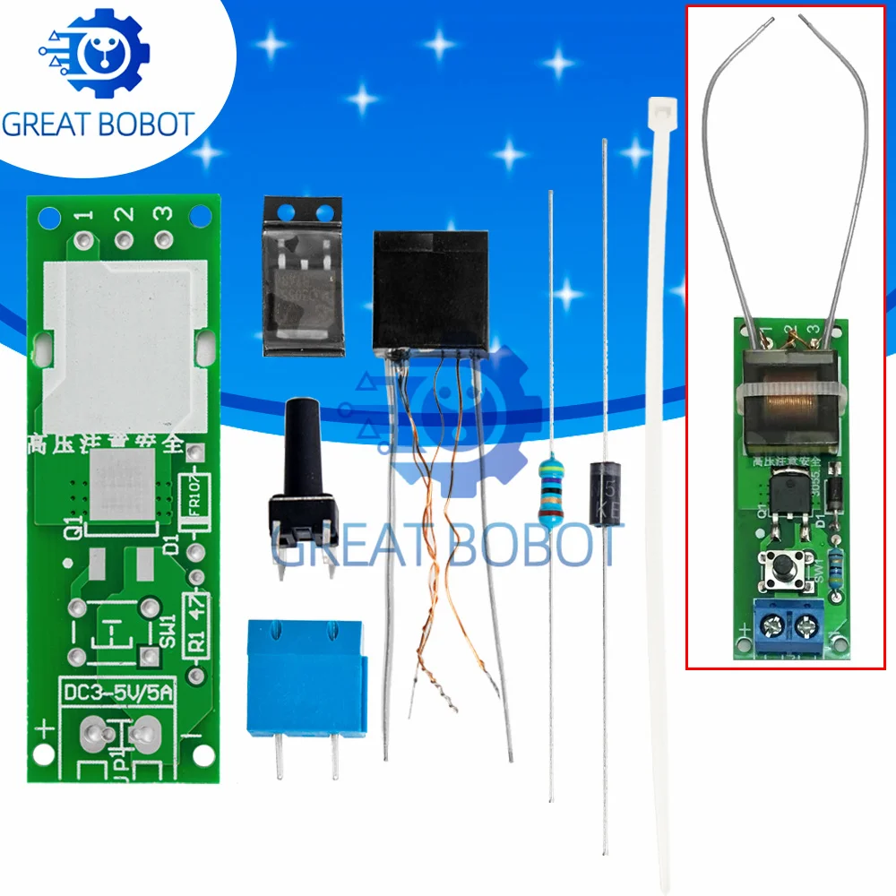 DC 3-5V Arc Ignition DIY Kit (BS HV-1) - High Voltage Generator Module for Lighters & DIY Experiments