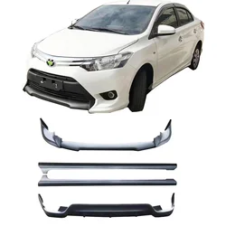 car bodykit for 2014-2017 Toyota YARiS vios front lip rear  side skirts plastic material