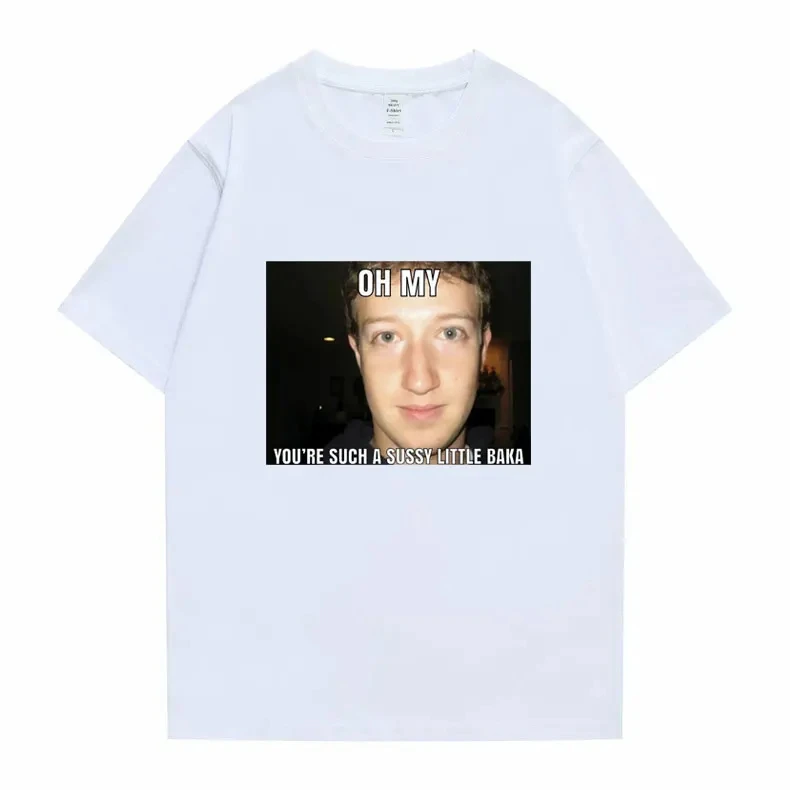 Funny New Mark Zuckerberg Meme Essential Tshirt Oh My Youre Such A Sussy Little Baka T-shirt Mens Womens Fashion Loose Tee Shirt