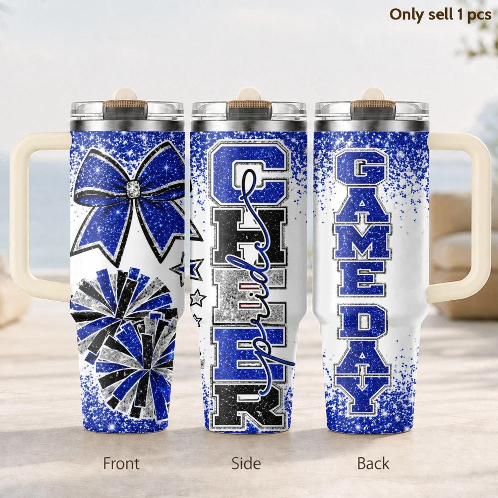 Go Shine Vacuum Flasks 40oz 3rd Gen Vacuum Insulated Stainless Steel Tumbler Cup with Handle Straw Lid for Gifts