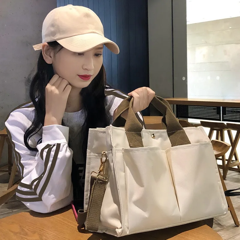 

Mommy Bag Multiple Compartments Practical Hand-held Shoulder Bag Large Capacity Mother Baby Ins Versatile Shopping Bag