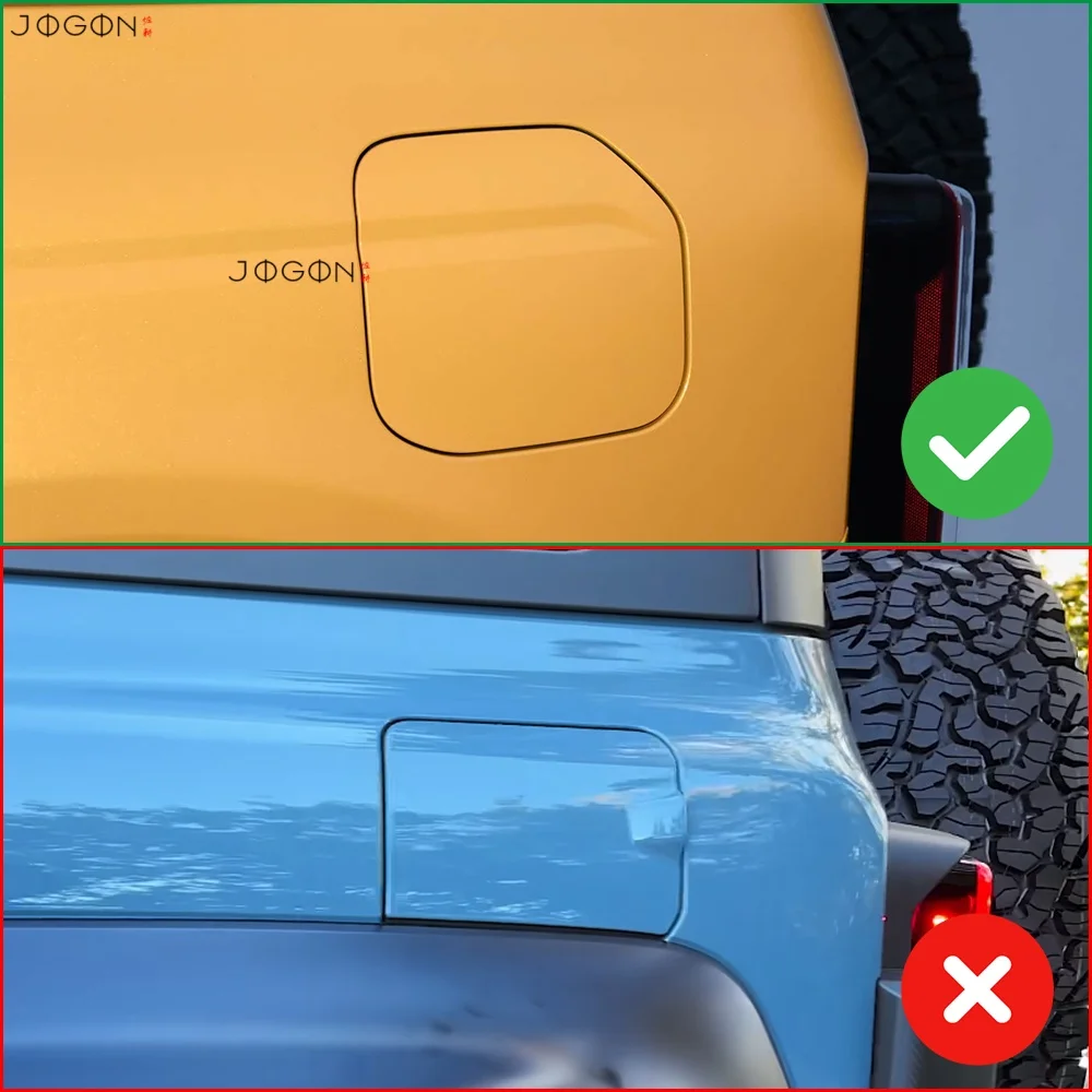 For Ford Bronco Heritage Wildtrak Outer Banks Badlands Stroppe Off-Road 2021 Up Carbon Fibre Fuel Tank Cap Sticker Decoration view 3
