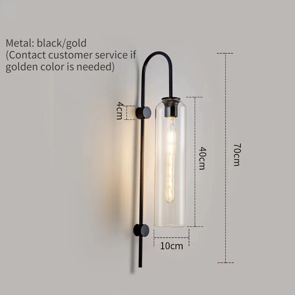 NONE Moderne Glas Led Wand Leuchte Leuchte Leuchte Schlafzimmer Wohnzimmer Dekoration Lampe Beleuchtung Innen Nordic Nacht Badezimmer 3