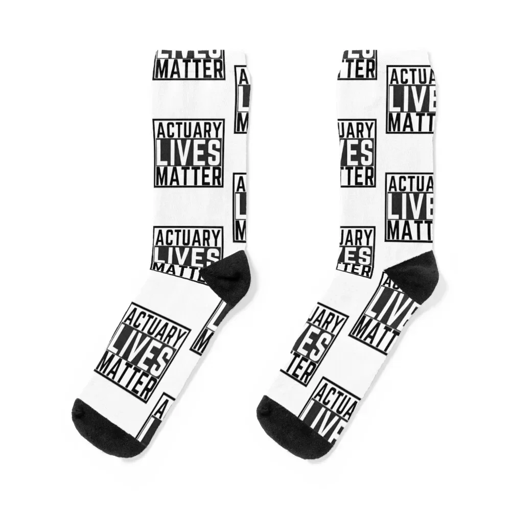 Actuary Lives Matter Socks Rugby men cotton high quality funny gifts hip hop Socks For Men Women's