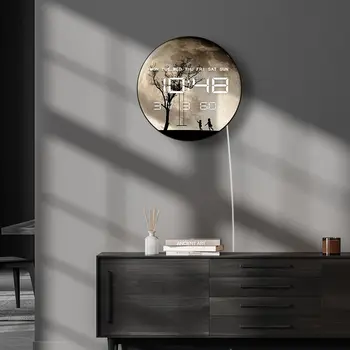 6 best sales Đồng hồ treo tường hình mặt trăng - №2