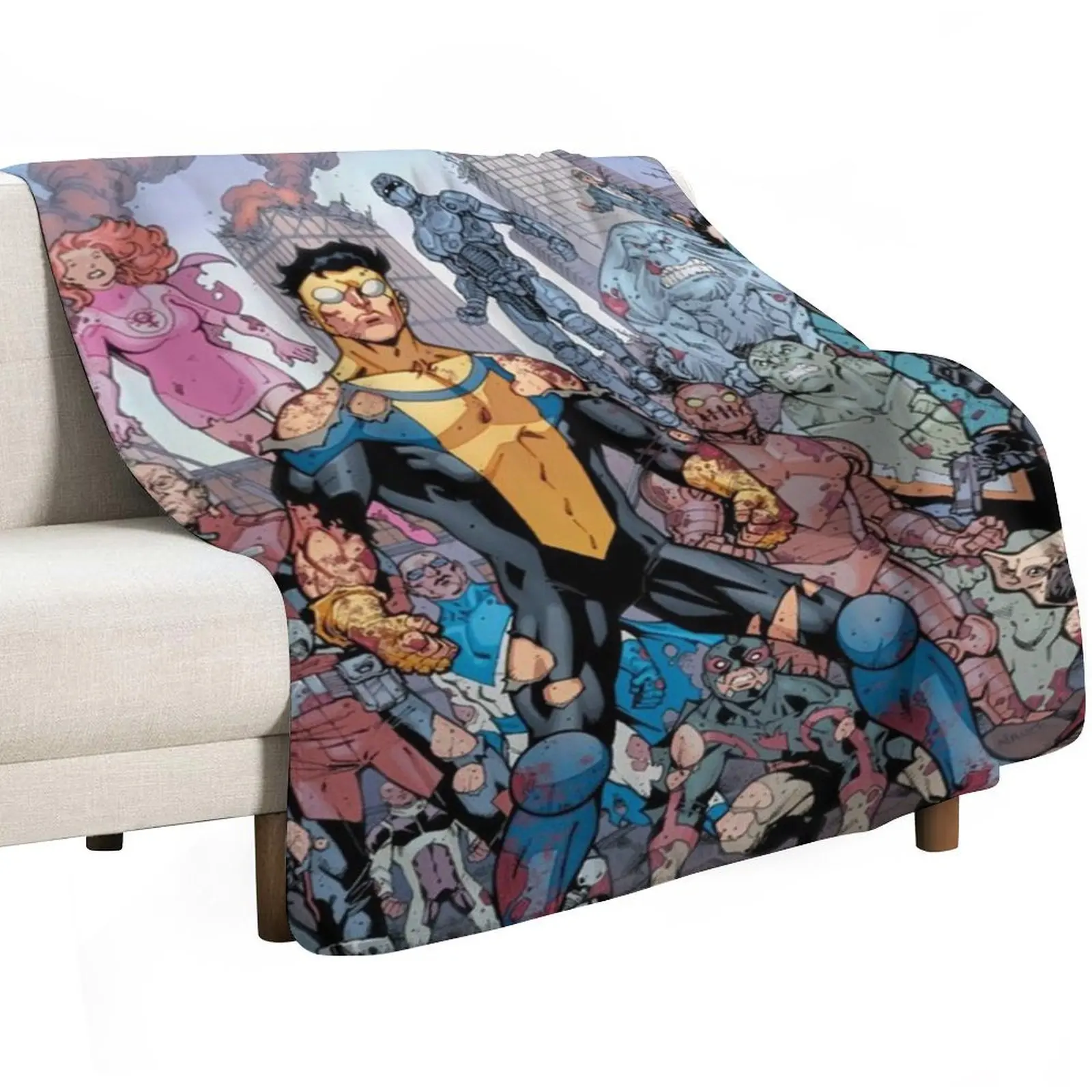 

Invincible Throw Blanket anime decorative Decorative Beds Blankets