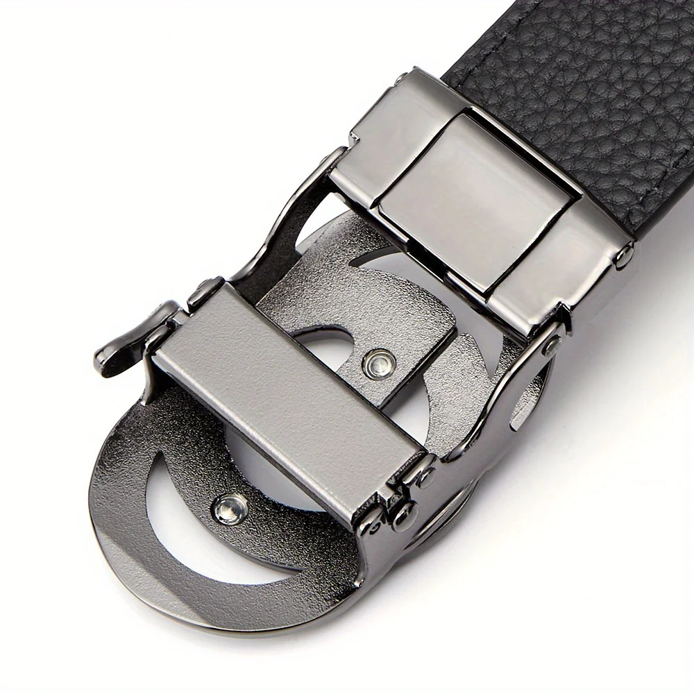 حزام رجال الأعمال الفاخر نمط التمساح سبيكة مشبك حزام جلد عالي الجودة حزام ناعم يقترن مع البدلة السراويل والجينز