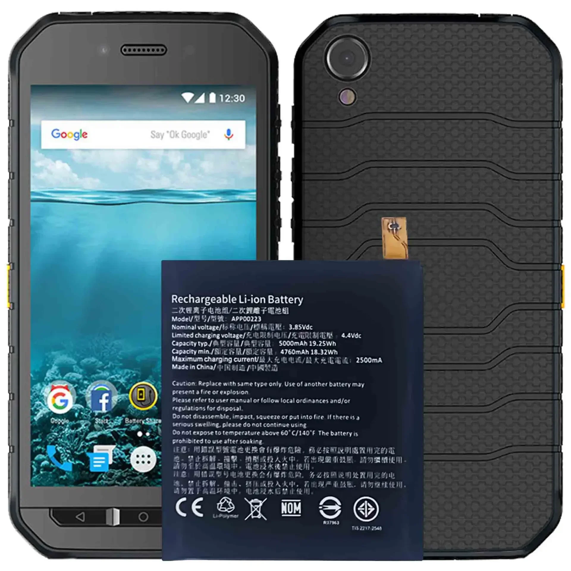 

APP00223 Высококачественная сменная батарея для CAT Caterpillar S41, большая емкость, 5000 мАч, литиевая внутренняя новейшая батарея