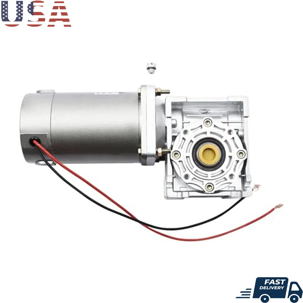 Powerful 1800RPM 200W 12V DC Electric Worm Gear Motor with Tunable Torque and Safe Operation