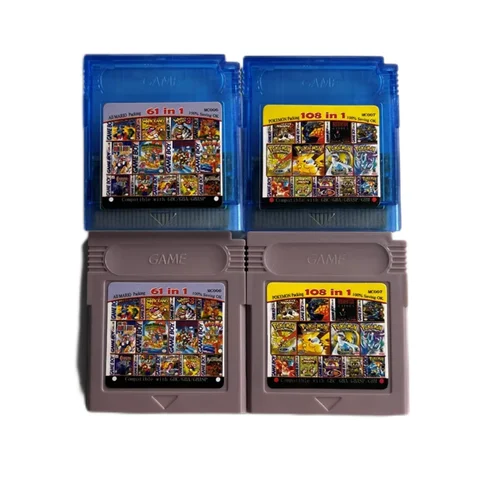 포켓몬 비디오 게임 카트리지 카드, mMario 108 시리즈, 61개 게임이 1개, GBC, GBA, SP, GBM용 영어
