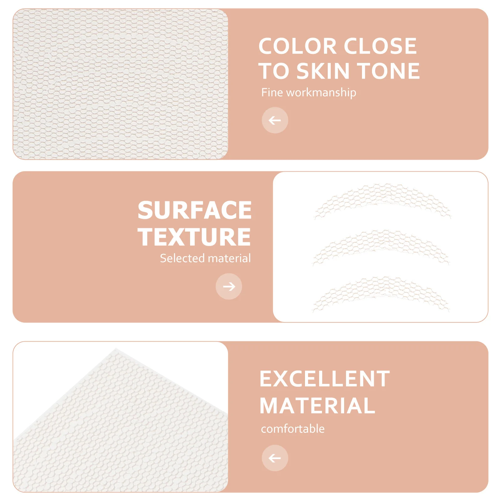 

20Pcs Mesh Double Eyelid Stickers Natural Skin Color Easy Eye Makeup Tool Invisible Lasting Shaping Tape for Eye Beauty