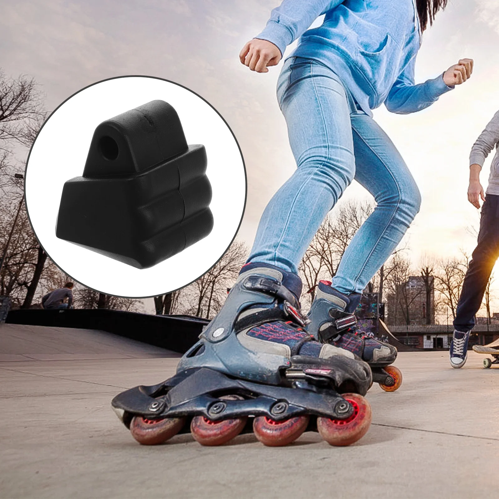

Roller Skate Brake Head High Performance Brake Part Suitable for Inline Skates Replacement Block Pad Safety Roller Skates